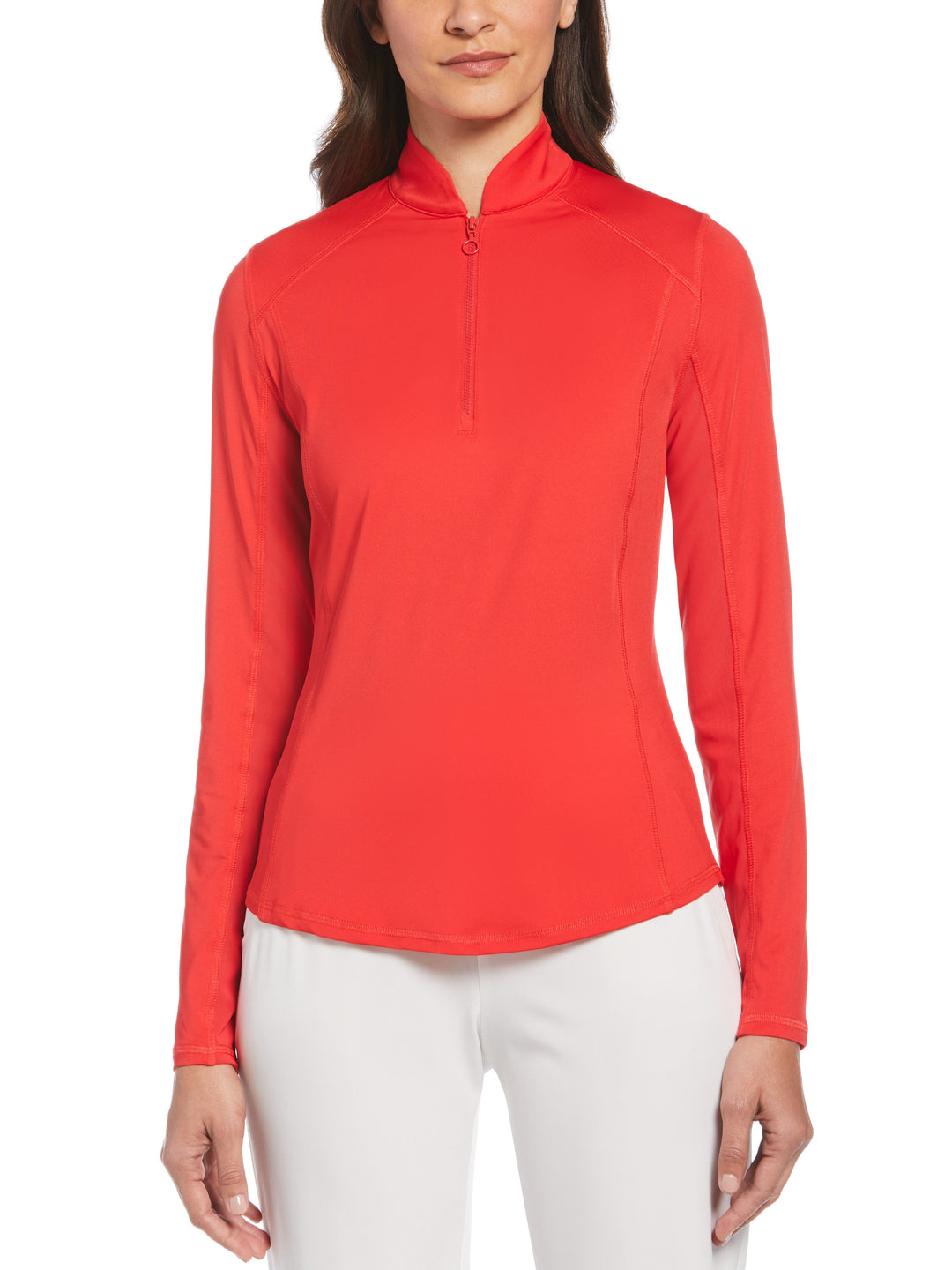 Women's Sun Protection Golf Shirt with Under Sleeve Mesh Panel