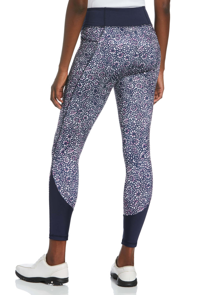 Women's Tie Dye Floral Print 7/8 Golf Pant