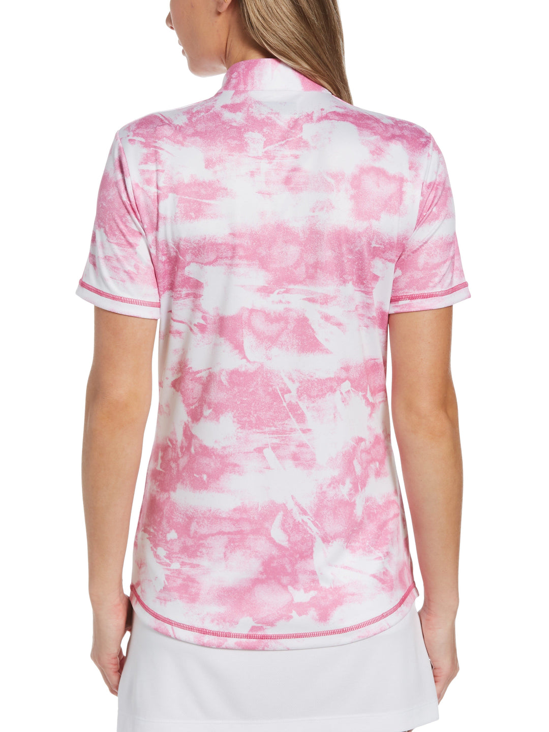Women's Tie Dye Printed Golf Polo